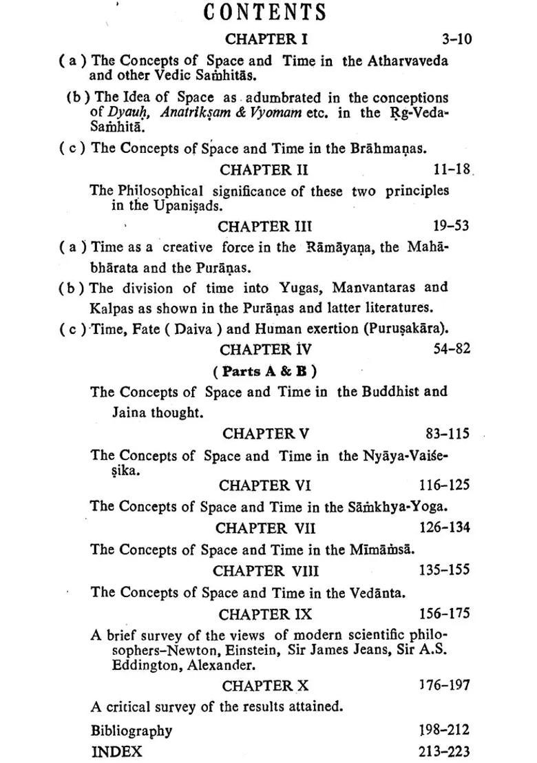 A Comparative Study Of The Concepts Of Space And Time In Indian Thought An Old And Rare Book - Indya