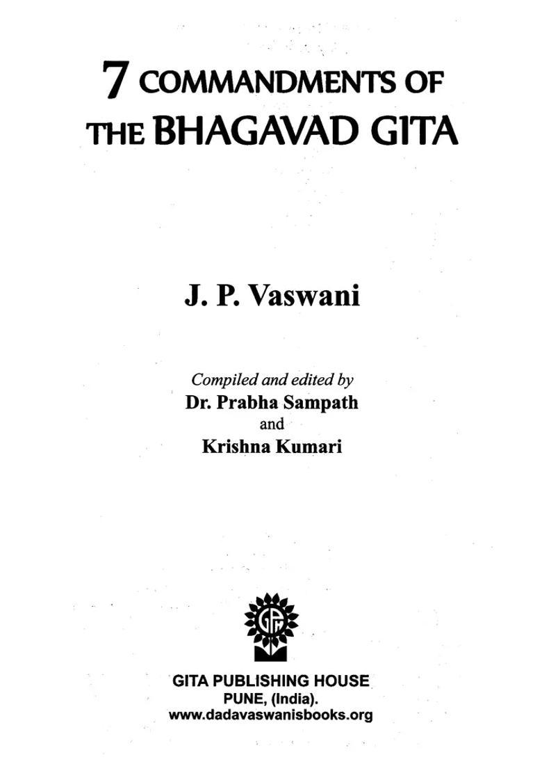 7 Commandments Of The Bhagavad Gita - Indya