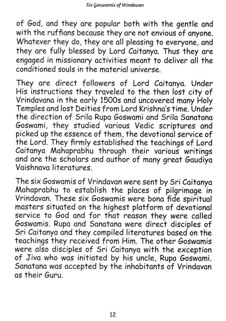 Six Goswamis Of Vrindavan An Illustrated Book For Kids - Indya