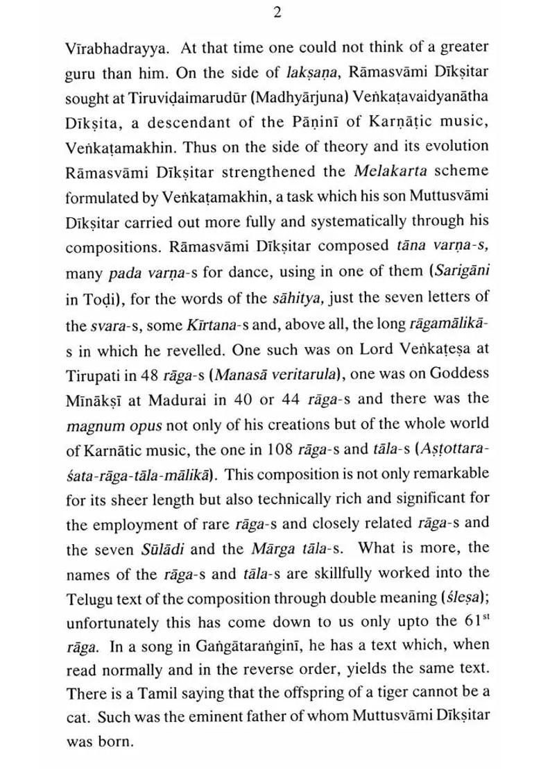 Sri Muttusvami Diksitar- A Journey Through His Life And Music - Indya