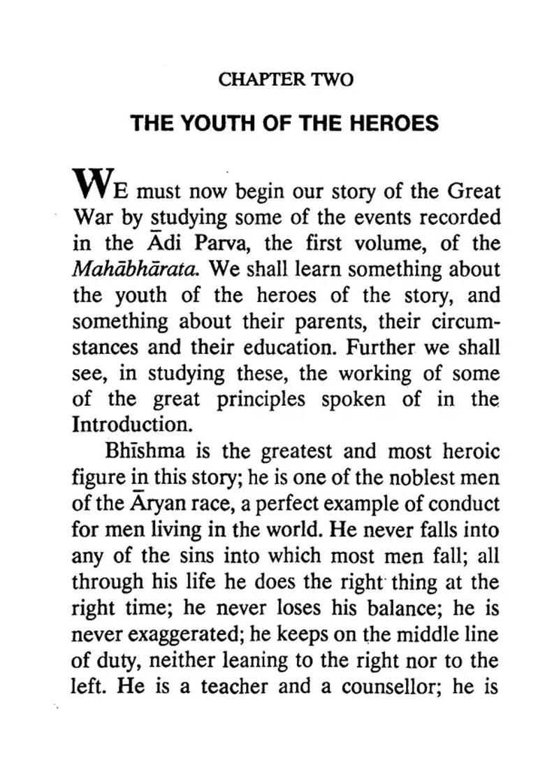 Mahabharata The Story Of The Great War - Indya