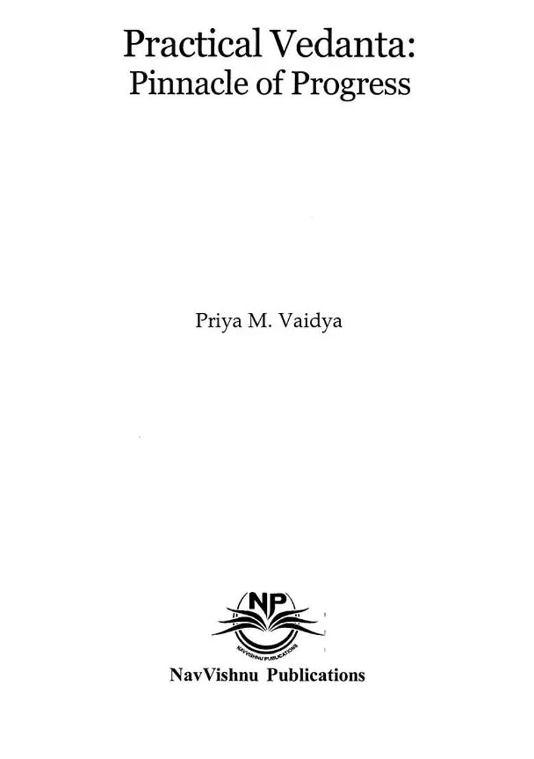 Practical Vedanta Pinnacle To Progress - Indya