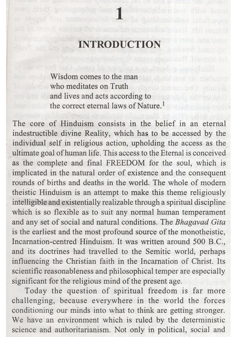 Freedom Of The Soul A Post- Modern Understanding Of Hinduism - Indya