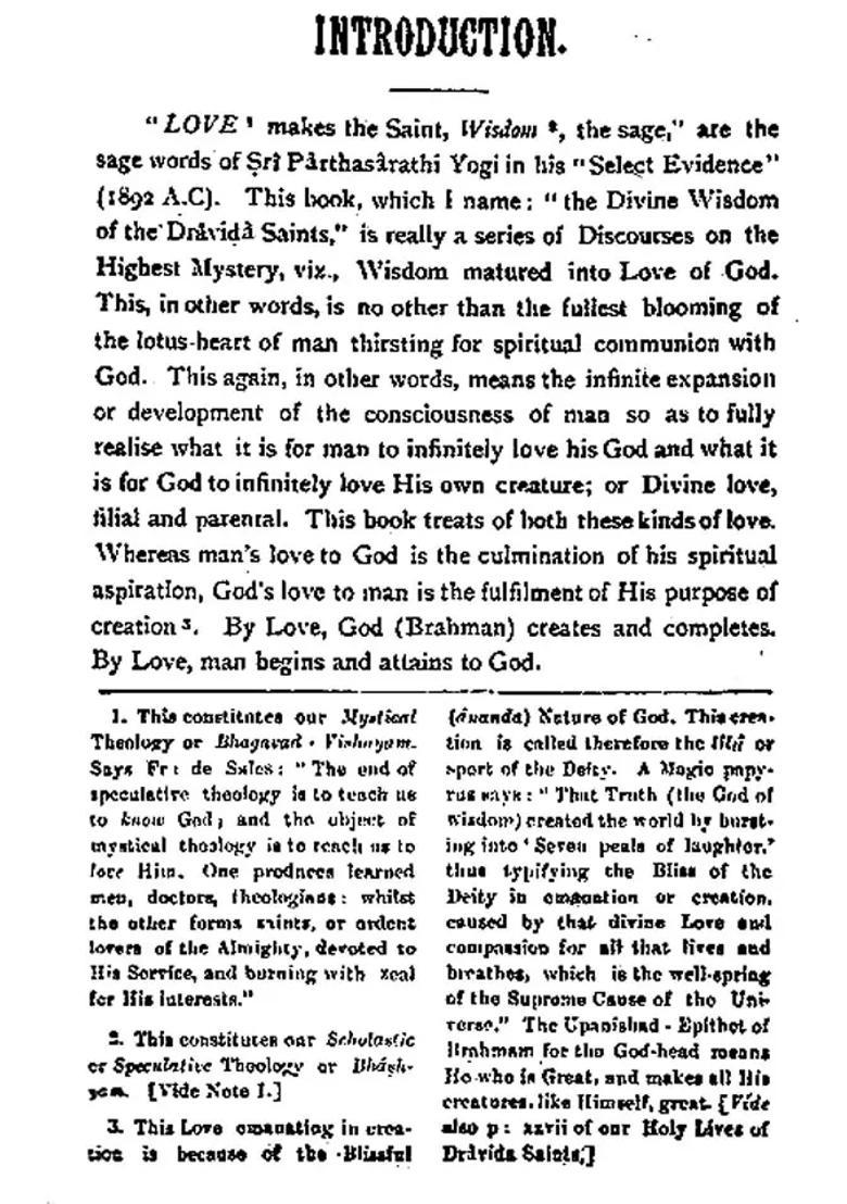 The Divine Wisdom Of The Dravida Saints An Old And Rare Book - Indya