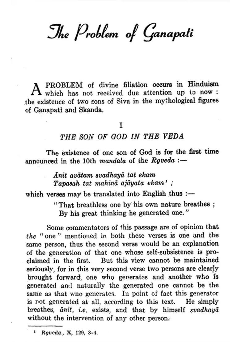 The Problem Of Ganapati - Indya