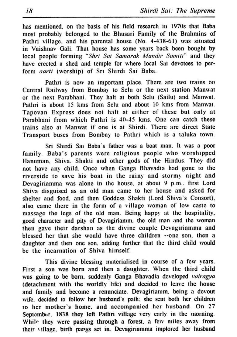 Shirdi Sai- The Supreme - Indya