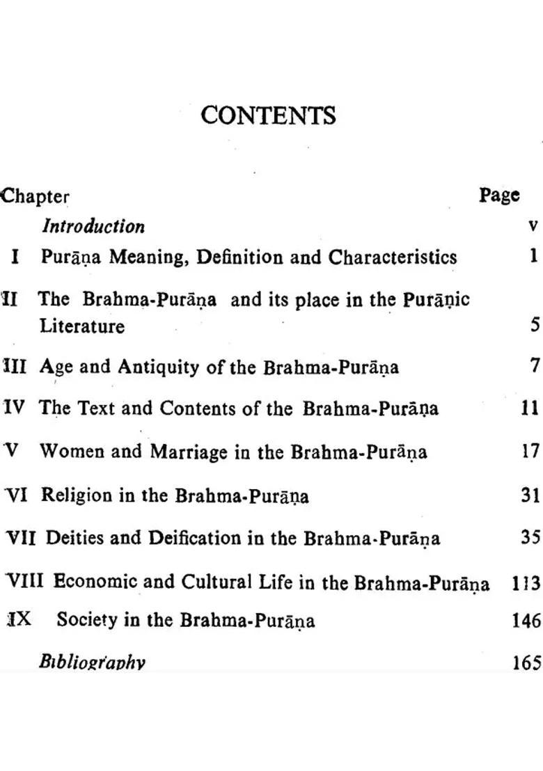 Social And Cultural Data From The Brahma Puranas An Old And Rare Book - Indya