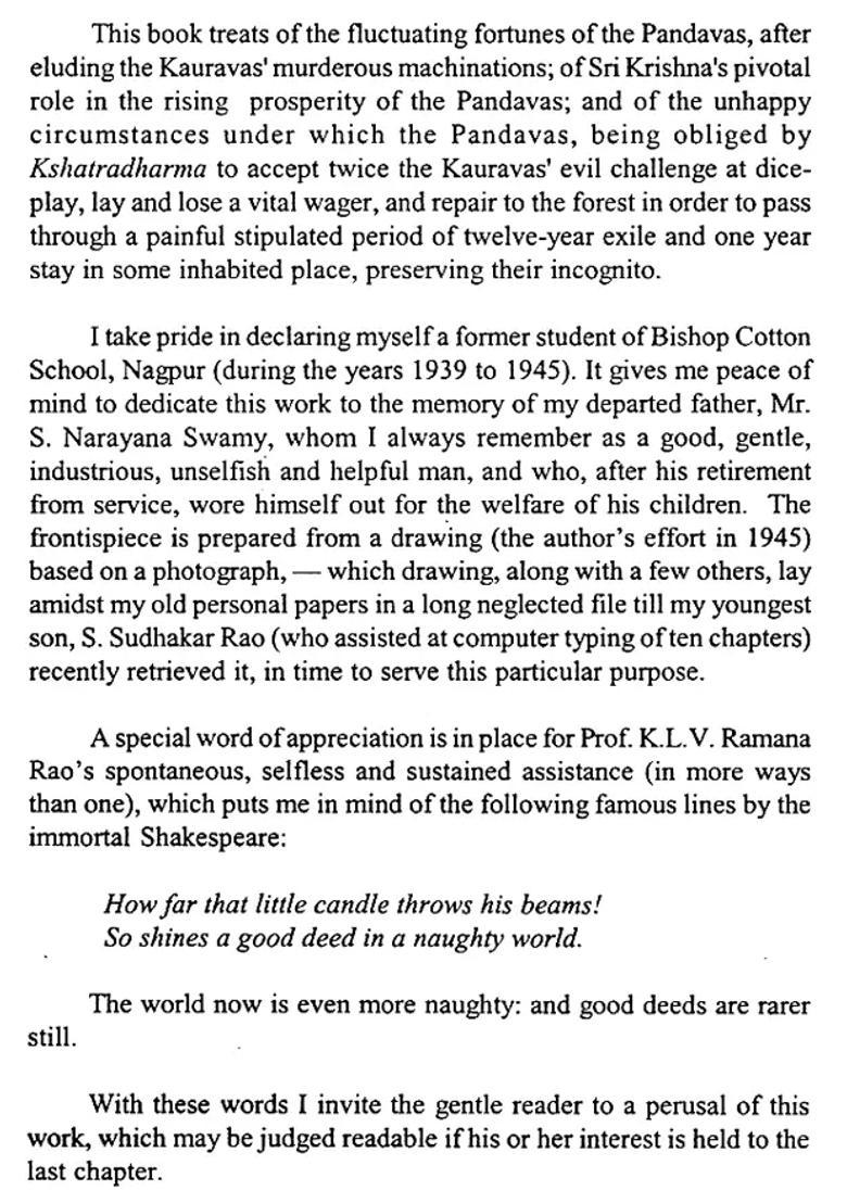 Sri Krishna And The Kuru Princes An Old And Rare Book - Indya