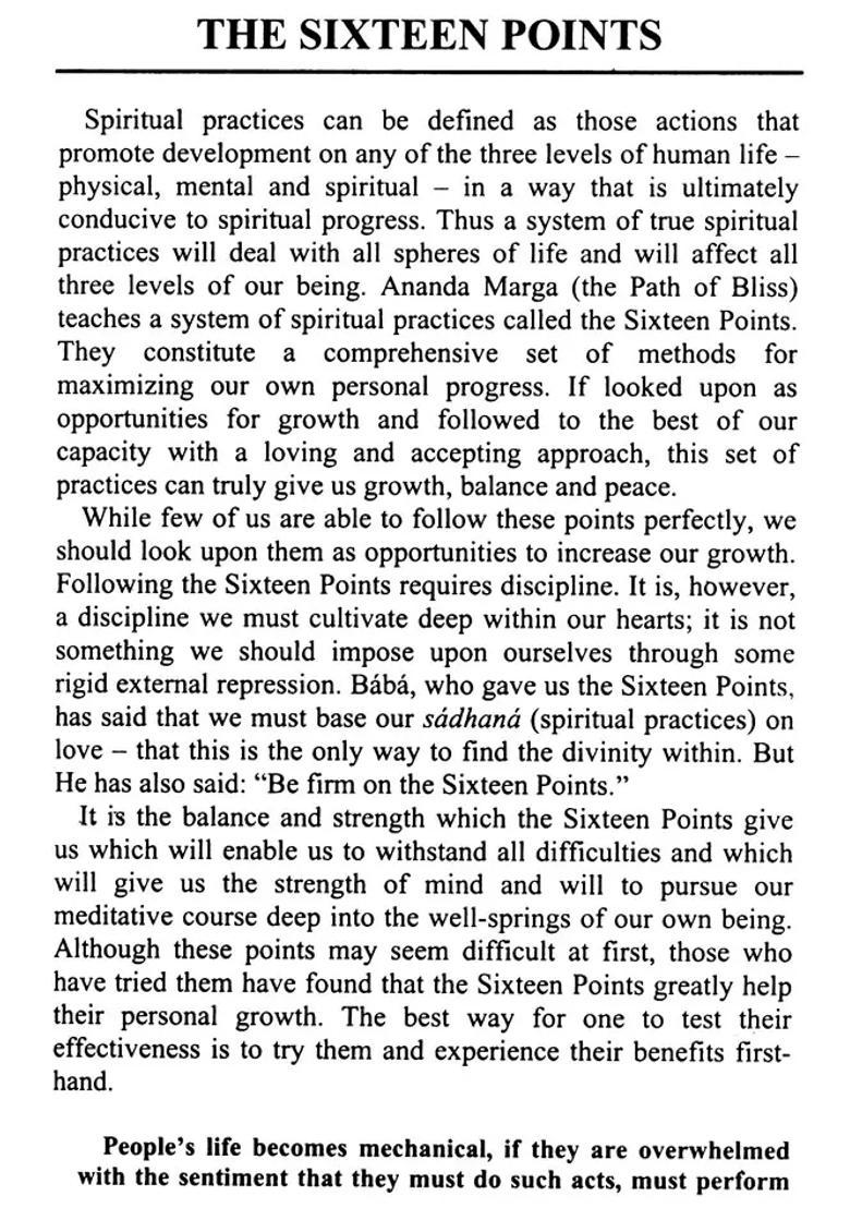 Ananda Marga - Spiritual And Social Practices - Indya