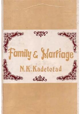 Family & Marriage- A Comparative Study Of Malmaddi And Haveripeth Communities In Dharwar An Old And Rare Book