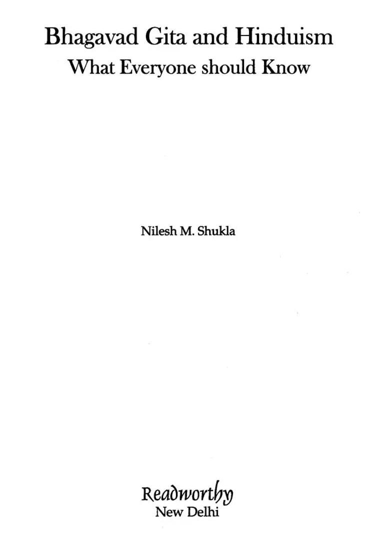 Bhagavad Gita & Hinduism What Everyone Should Know - Indya