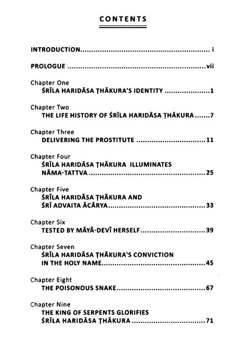 Namacharya Srila Haridasa Thakura His Life And Teachings - Indya