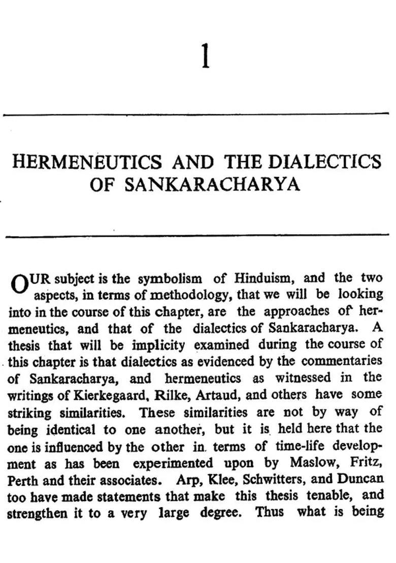 Symbolism Of Hinduism A Hermeneutic Approach - Indya