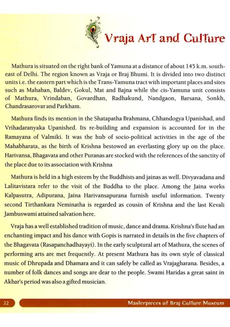Masterpieces Of Braj Culture Museum Vrindavan Research Institute Religion Philosophy Literature Art And Culture - Indya