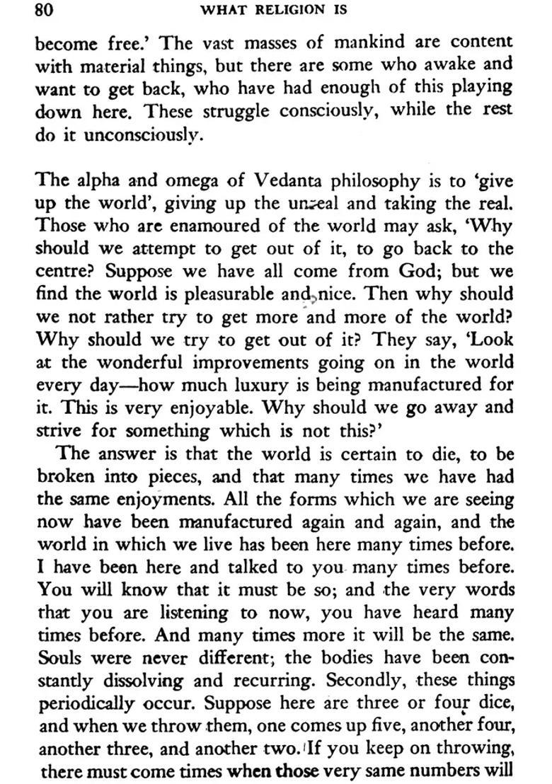 What Religions Is In The Words Of Swami Vivekananda - Indya