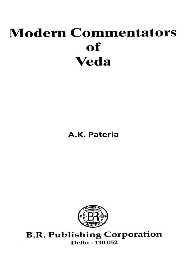 Modern Commentators Of Veda - Indya