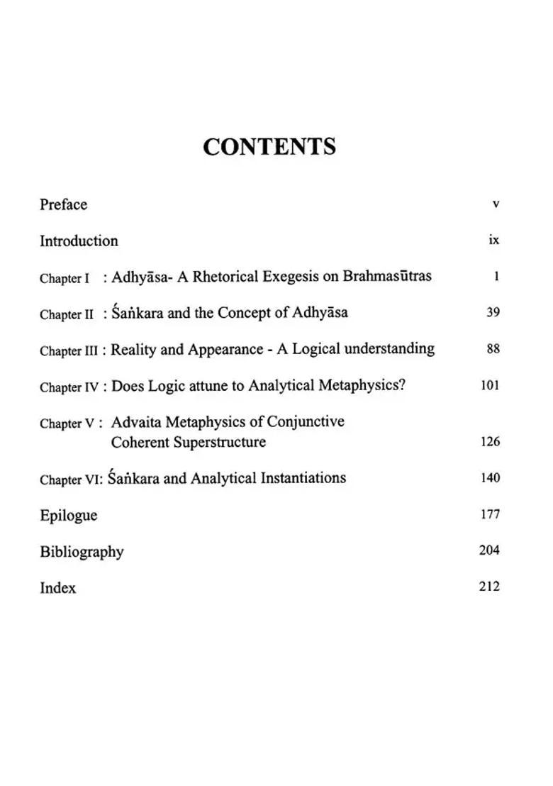 Adhyasa- An Analytical Exegesis On Sri Sankara - Indya