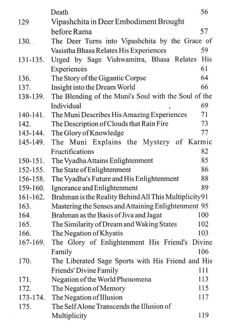 Yoga Vasistha - Nirvana Prakarana - Uttarardha Volume - 6 - Indya