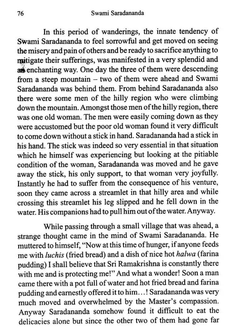 A Chief Disciple Of Bhagavan Sri Ramakrishna Swami Saradananda - Indya