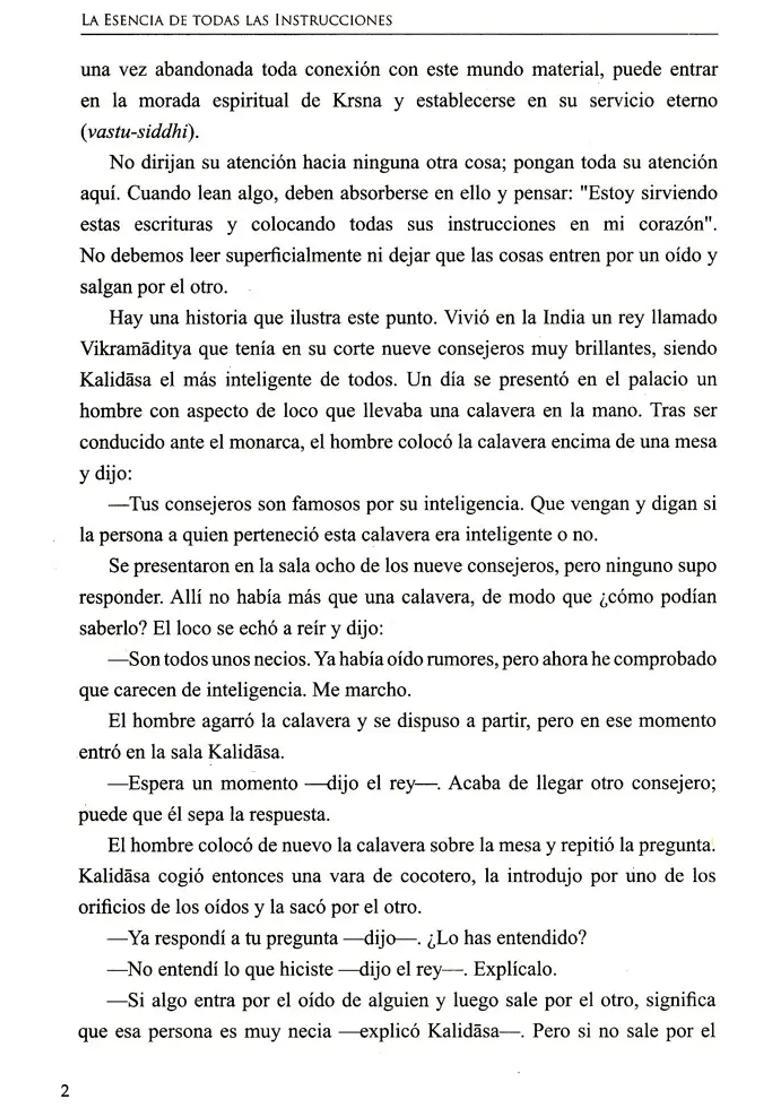 La Esencia De Todas Las Instrucciones - The Essence Of All Advice Spanish - Indya