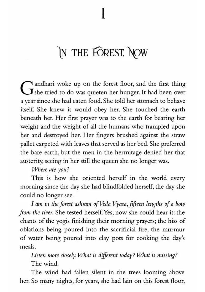 The Curse Of Gandhari A Novel - Indya