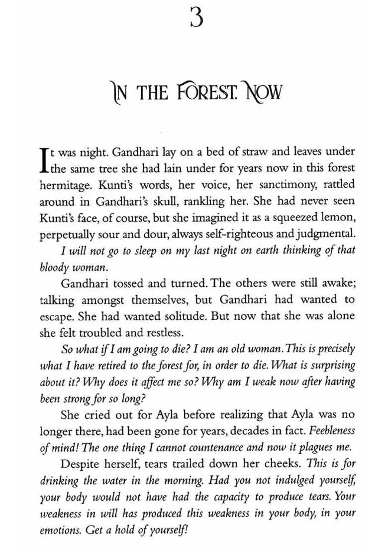 The Curse Of Gandhari A Novel - Indya