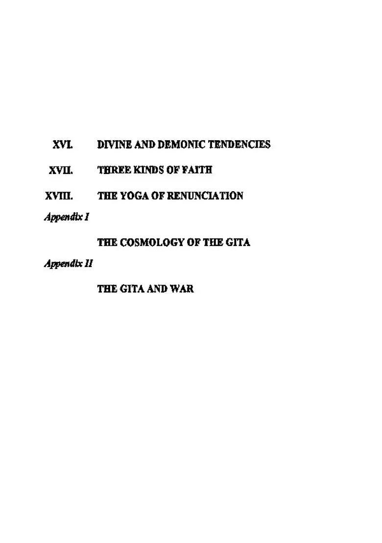 The Song Of God Bhagavad-Gita - Indya