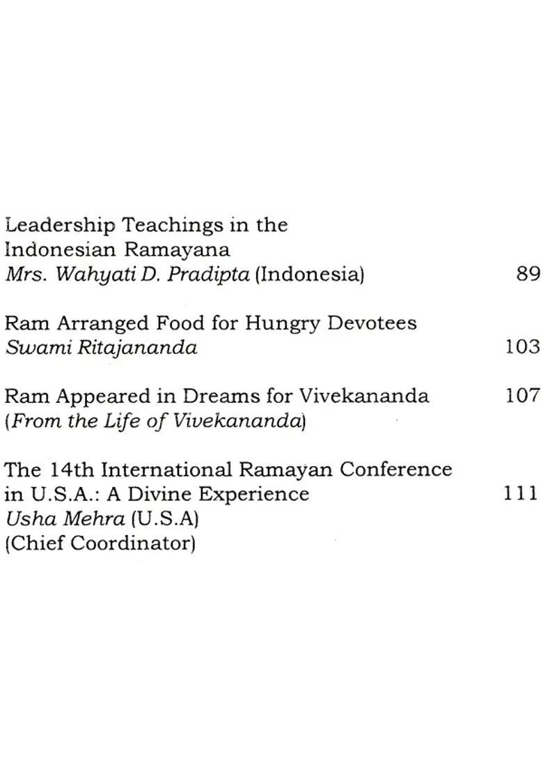 Ramayana International Perspective - Indya