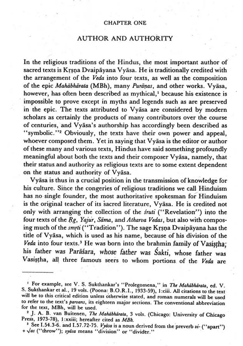 Seer Of The Fifth Veda Krsna Dvaipayana Vyasa In The Mahabharata - Indya