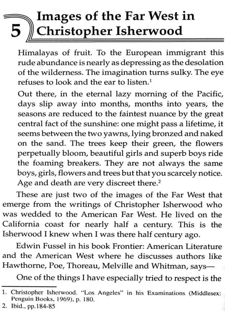 Essays On Christopher Isherwood And Vedanta - Indya