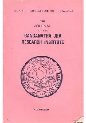 The Journal Of The Ganganatha Jha Research Institute May-August 1959 Parts 3-4 An Old And Rare Book
