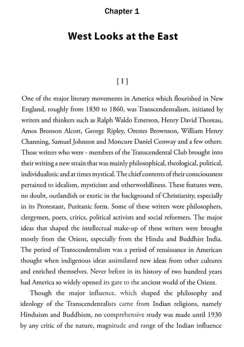 Hindu Scriptures & American Transcendentalists - Indya