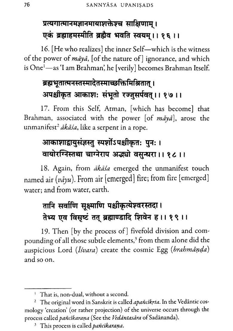 Sannyasa Upanishads - Indya