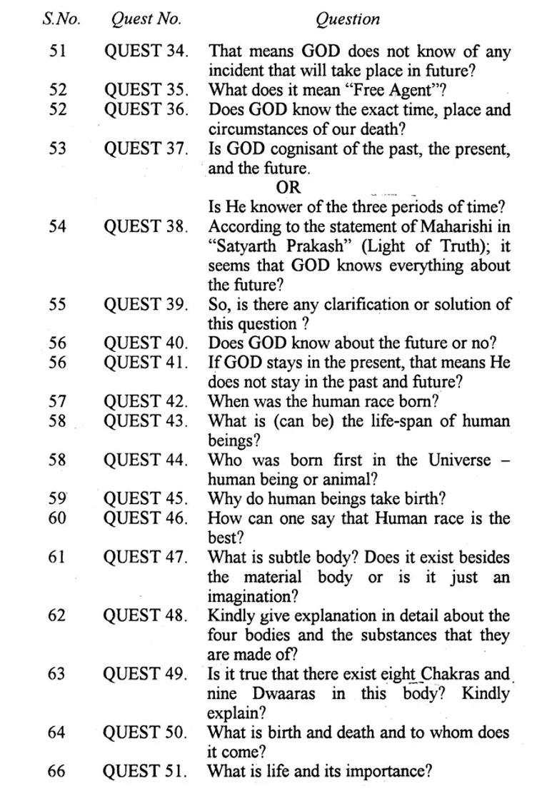 Quest - The Vedic Answers A Spiritual Guide For The Entire Family - Indya