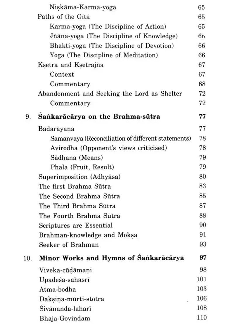 Life And Teachings Of Adi Sankaracarya - Indya
