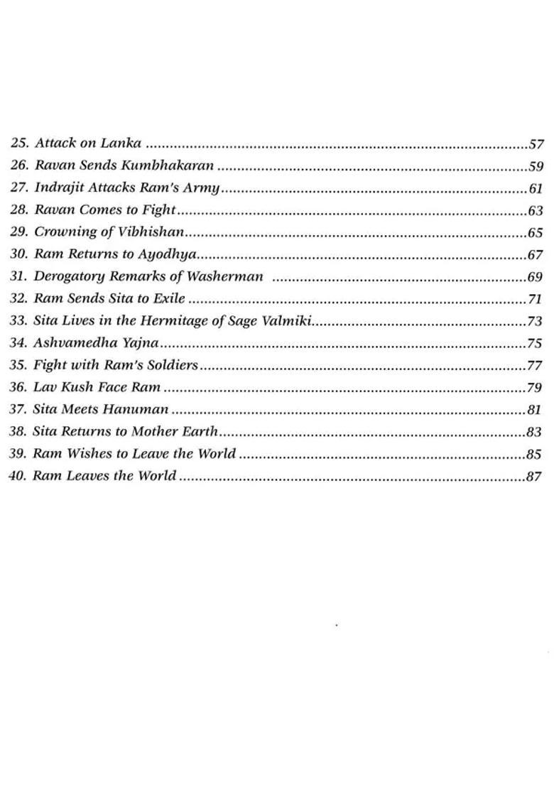 Ramayana Tales For Children - Indya