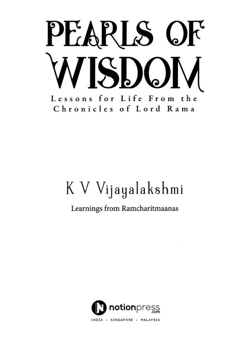 Pearls Of Wisdom Lessons For Life From The Chronicles Of Lord Rama - Indya