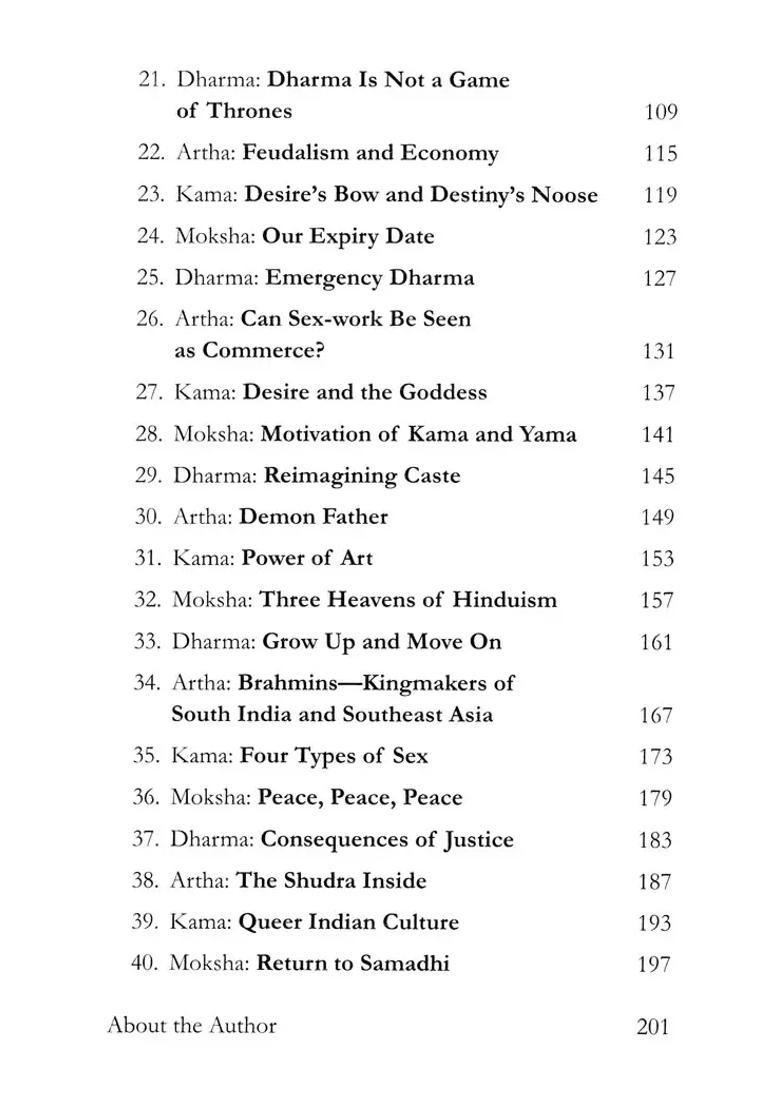 Dharma Artha Kama Moksha- 40 Insights Into Happiness - Indya