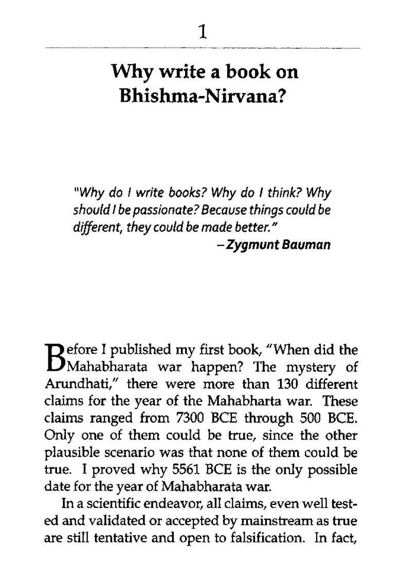 Bhishma Nirvana- Restoring Truths Of Indian History - Indya