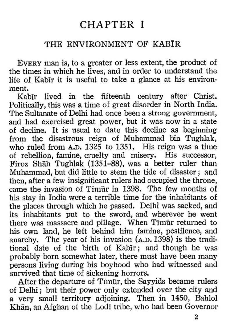 Kabir And His Followers The Religious Life Of India - Indya