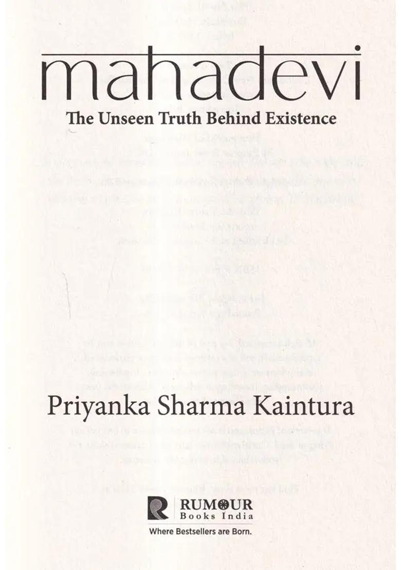 Mahadevi-The Unseen Truth Behind Existence - Indya