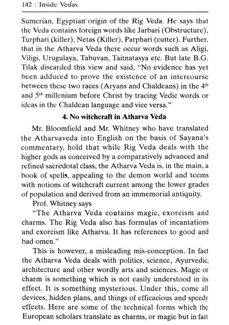 Inside Vedas Yajur Veda Sama Veda Rg Veda And Atharva Veda - Indya