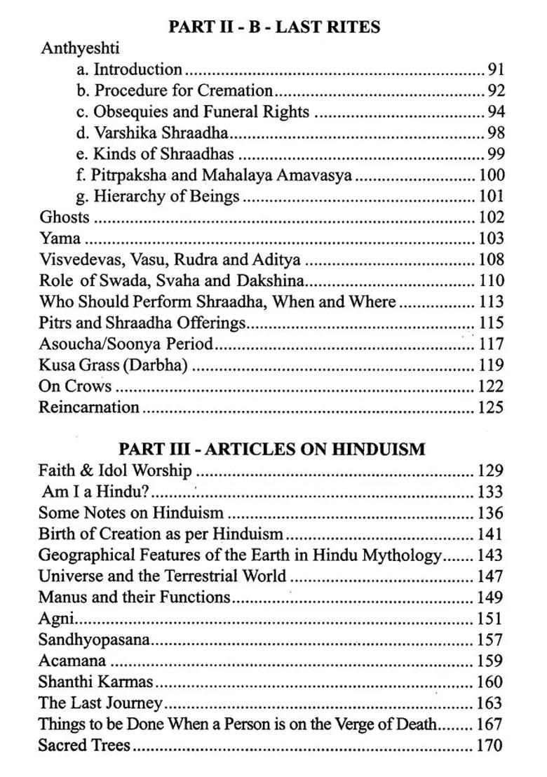 A Handbook On Vedas Sastras And Samskaras - Indya