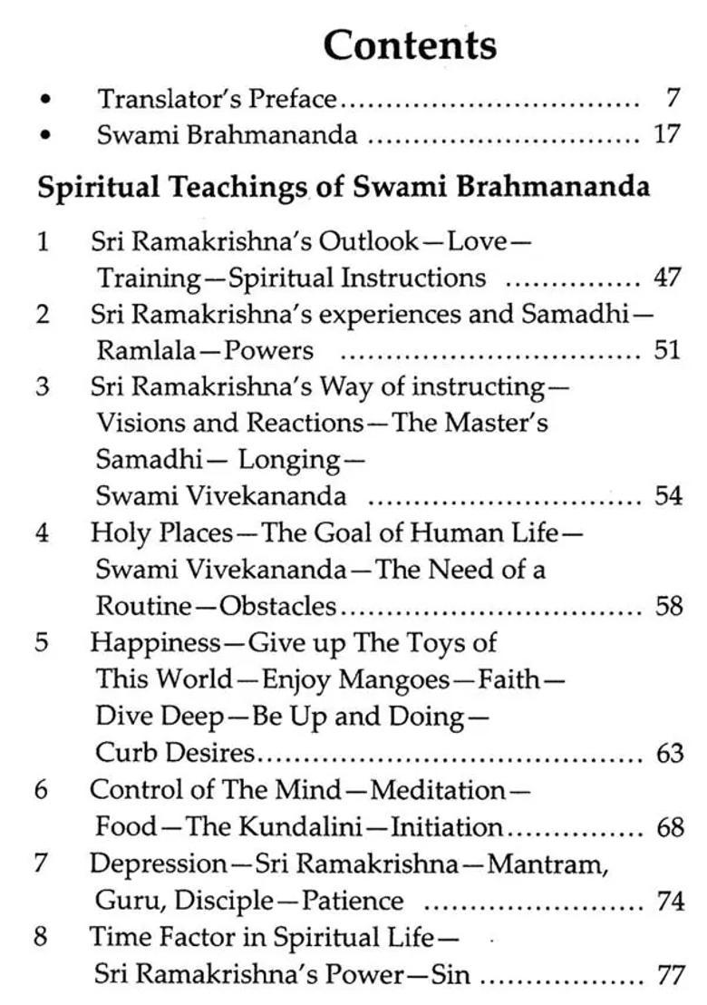 A Guide To Spiritual Life Spiritual Teachings Of Swami Brahmananda - Indya