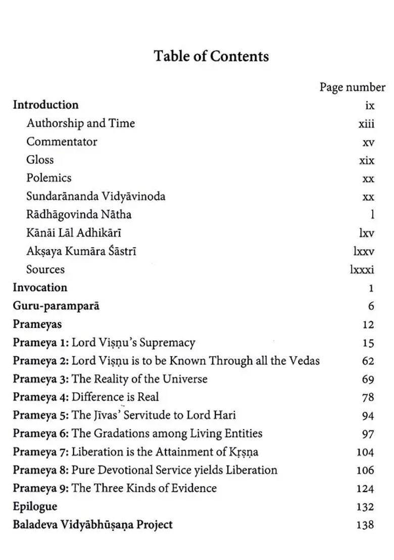 Prameya Ratnavali- A String Of Jewel Like Theorems Of Baladeva Vidyabhusana With The Commentary Kanti Mala Of Vedantavagisa And The Author