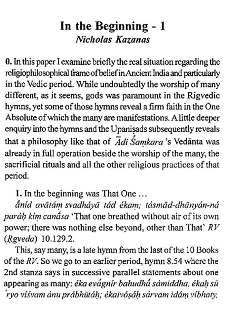 Vedic Studies- Journal Of The School Of Vedic Studies Volume 7 - Indya