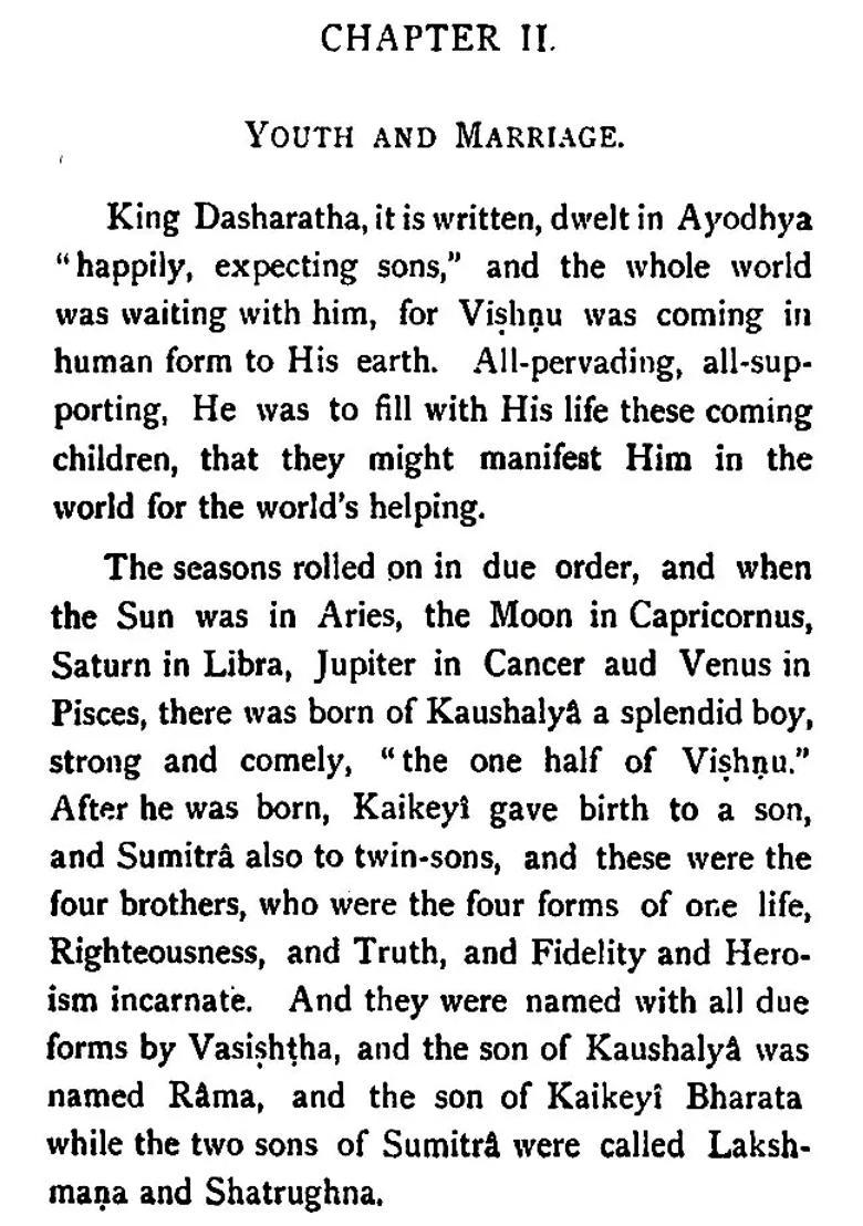 Sri Rama Chandra The Ideal King - Indya