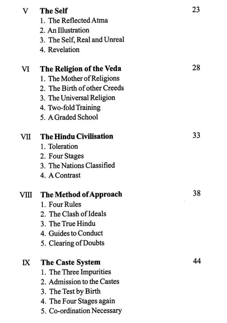 The Hindu Ideal Abridged Edition - Indya