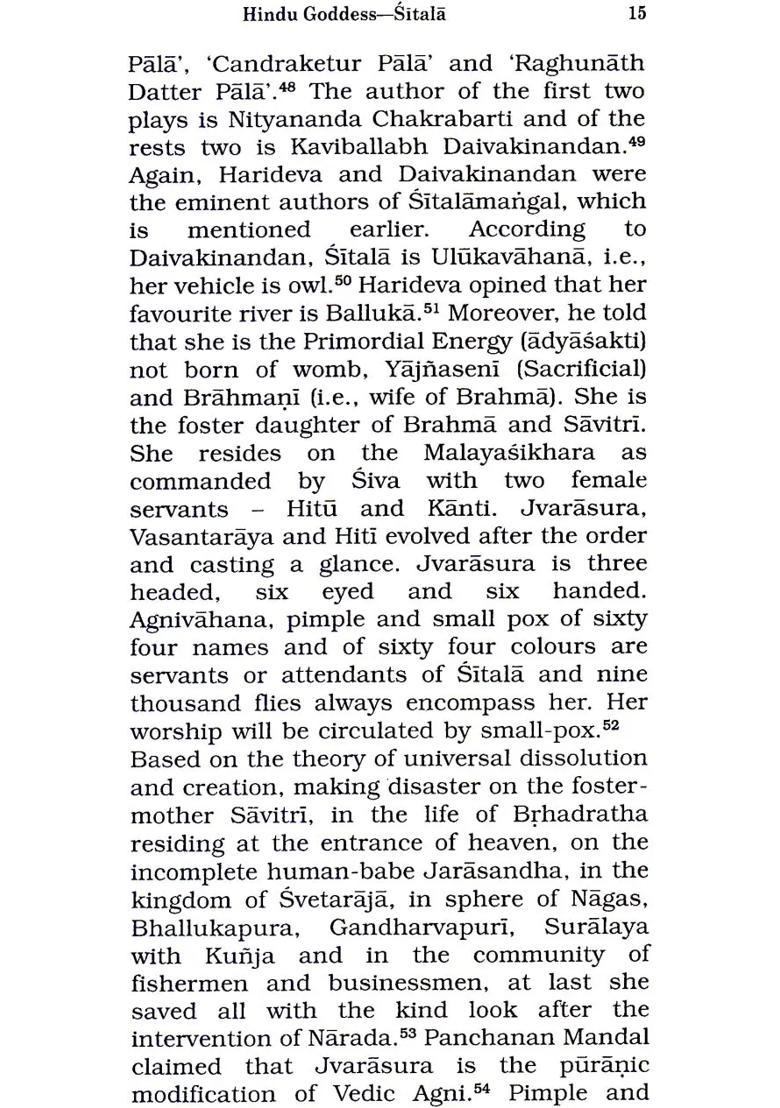 Buddhist Goddess Parnasabari And Hindu Goddess Sitala A Comparative Study Of Remedial Deities - Indya