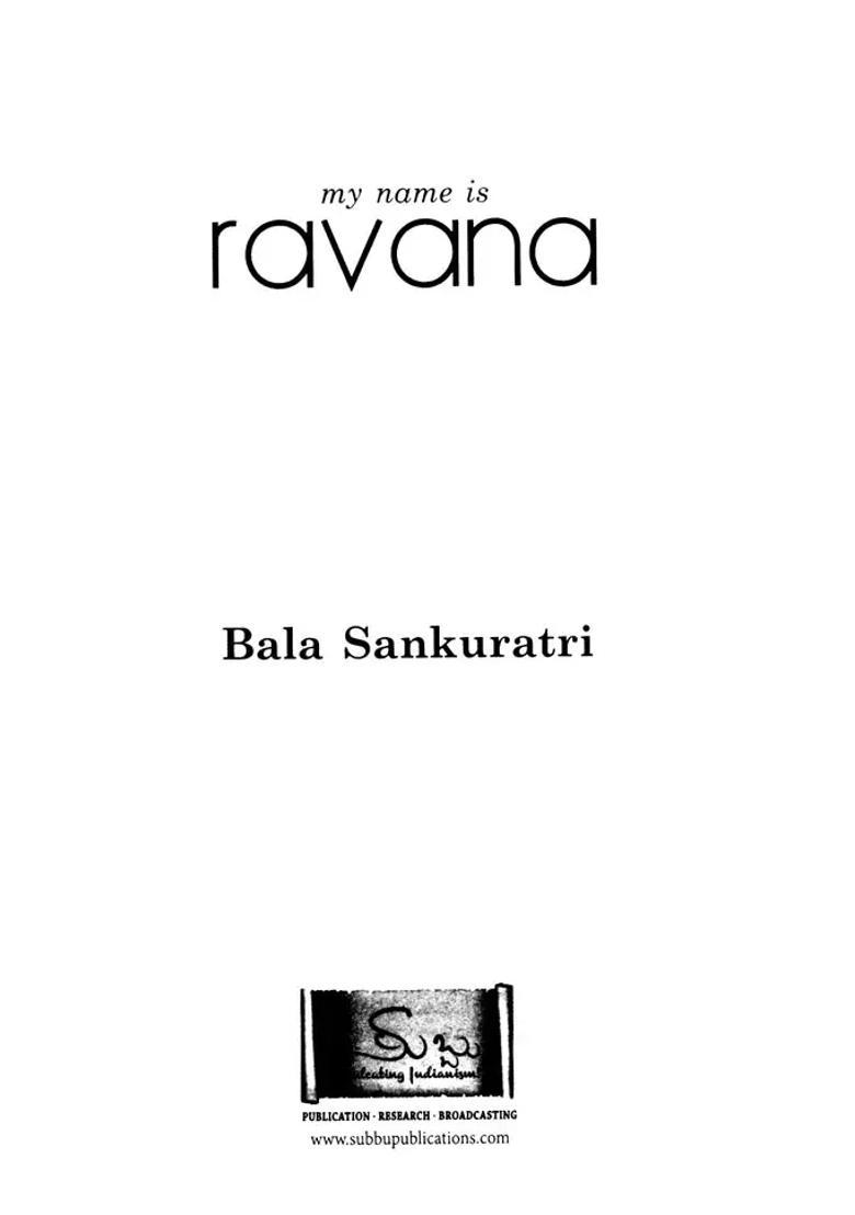 My Name Is Ravana - Indya
